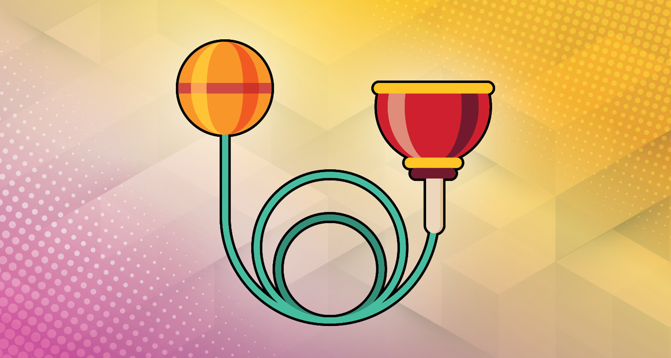 simple design of cup and ball toy.
